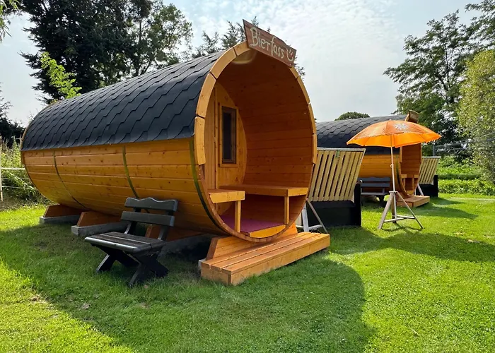 Heinrich's Schlaffaesser Im Nuthegarten Domek letniskowy *